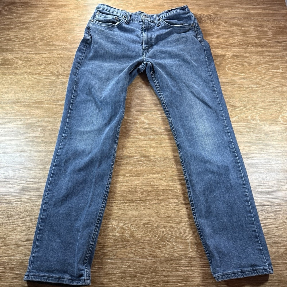 Levi's Men's 514 Straight Leg Jeans W33 L32 Blue Denim Mid Rise Classic Fit - Picture 2 of 11